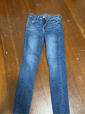 American Eagle Dark Blue Denim Skinny Jeans